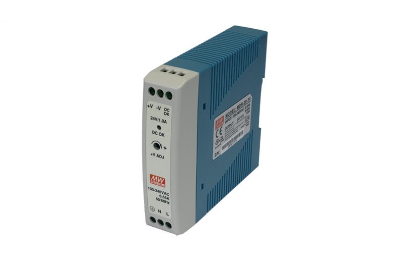 Single Output Industrial DIN Rail Power Supply, 20W, Output: