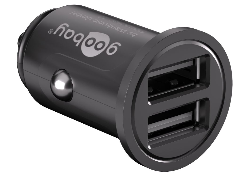 KFZ USB-Ladeadapter, 2-Port, 4,8 A, schwarz