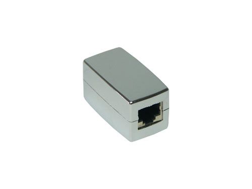 Crossover Patchkabelkupplung, Cat.5e RJ45 Bu/Bu, voll geschirmt