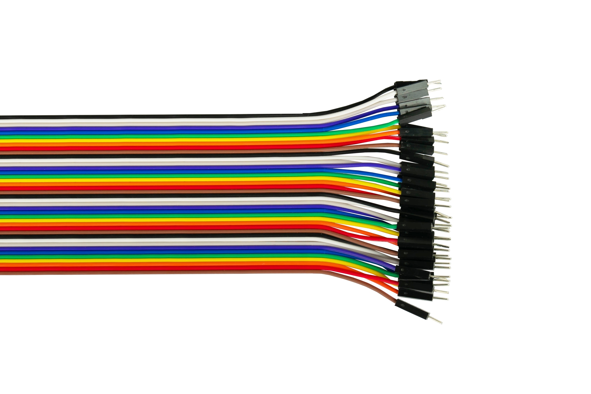 kabelmeister® Jumper Wire 40-Pin trennbare Adern für Arduino, Raspberry Pi etc., Stecker an Stecker, AWG28, 40cm
