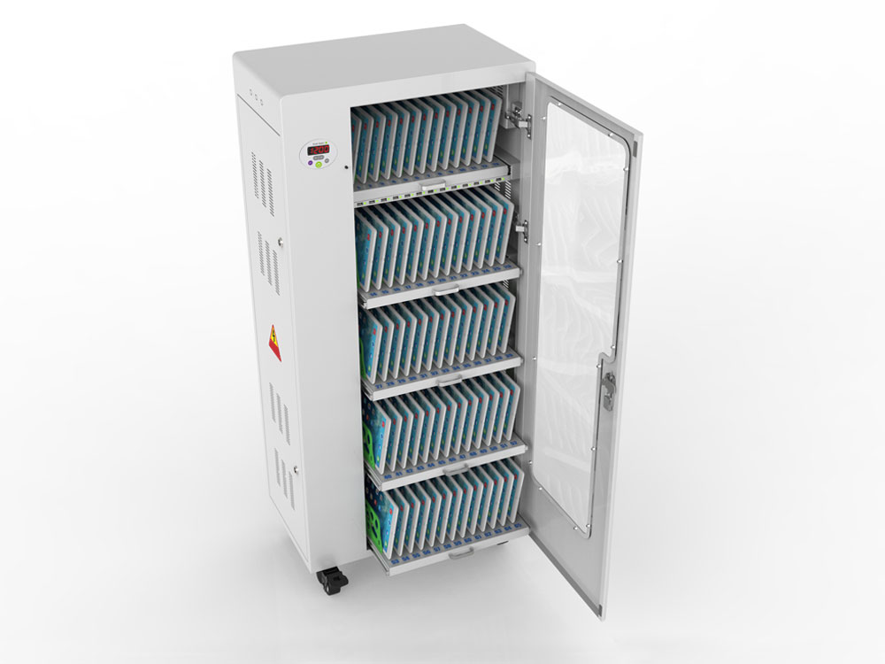 Good Connections® ANTARES T65S Tablet-Ladewagen , UV-C Desinfektion, Sync-Funktion, grau