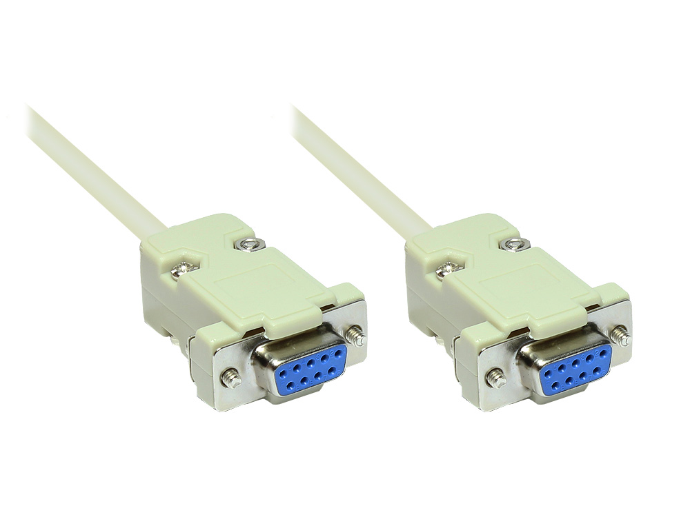 Serielle Verbindung 9-Pol Buchse an Buchse 1:1  Länge: 5m, Good Connections®