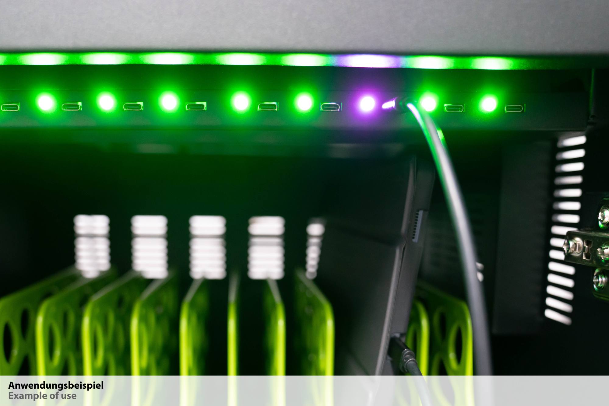 Good Connections® ANTARES PRO T10C Ladewagen bis 11", USB-C™, 30W Port, PD3.0, UVC-Desinfektion, grau