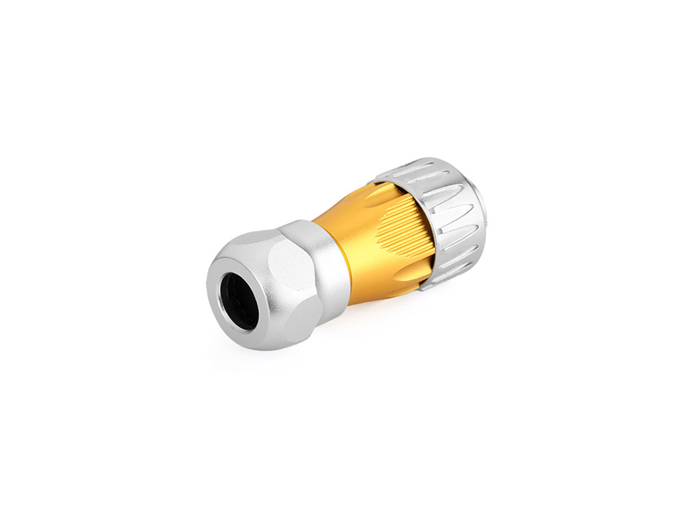 Industrial Connector S3 - Unequipped Plug with cable gland, cut-out for RJ45 plug, metal, M24, bayonet, IP65/67, Good Connections®