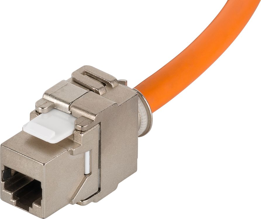 RJ45 Netzwerk Kabeltrommel, Cat. 7a, S/FTP, PiMF, 1200MHz, 90m