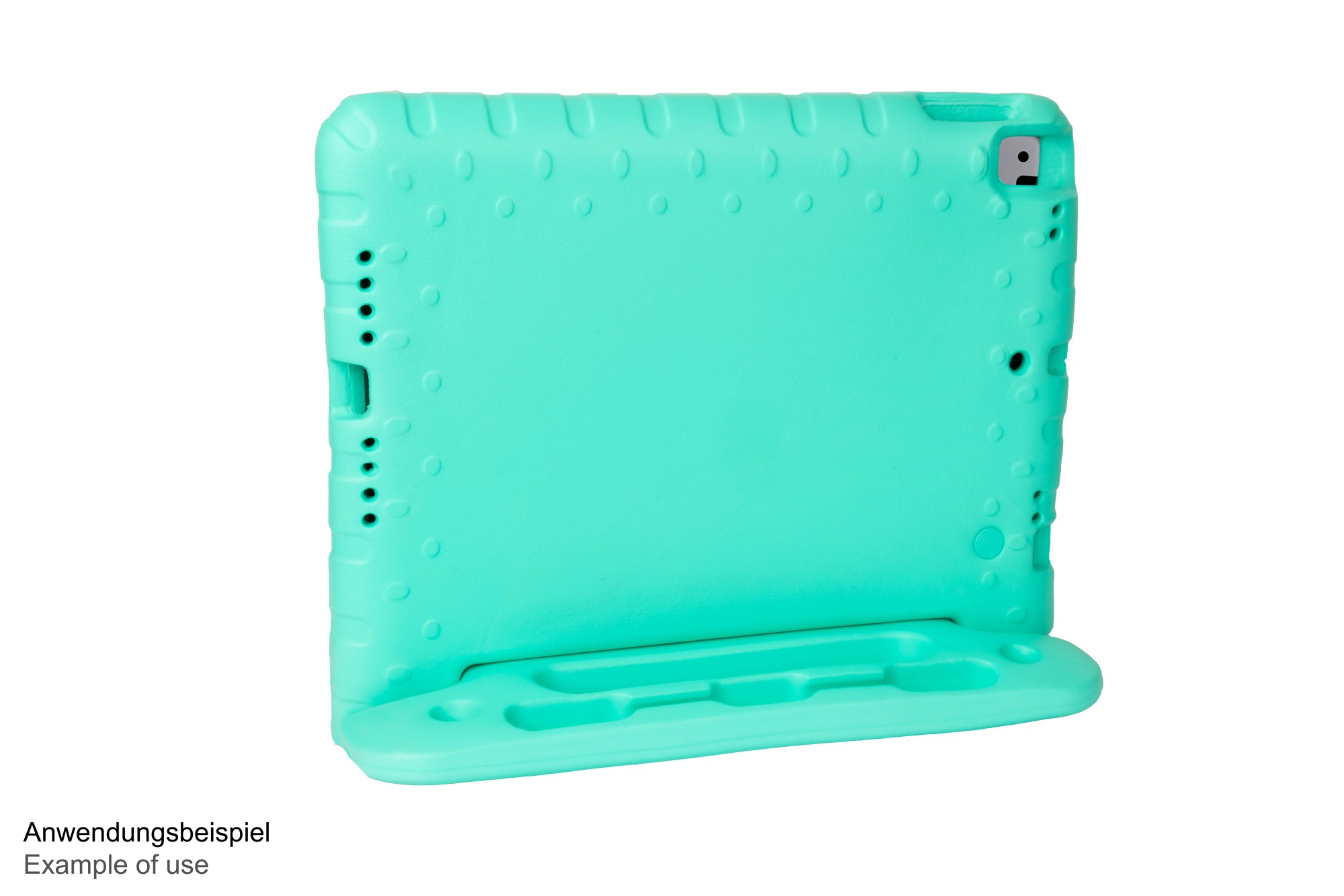 IPad 10.2" (9th gen.) tablet protective case with kickstand, aqua, Good Connections®