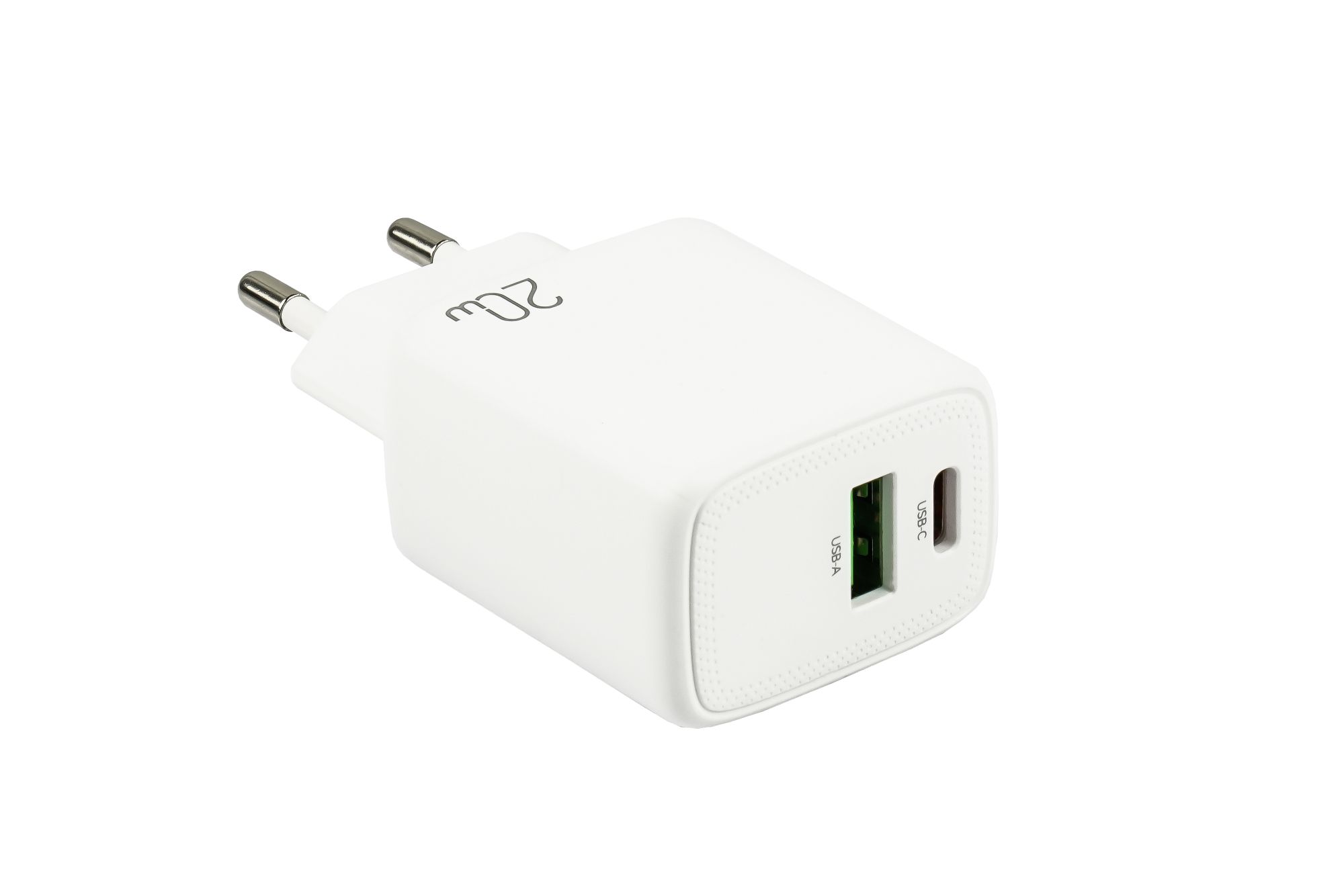 USB-Schnellladegerät 20W, 2-Port (1x USB A, 1x USB C™), PPS, PD 3.0, weiß, Good Connections®