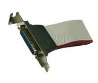 Exsys® LowProfile Slotkabel 25 Pin Parallel 30cm länge