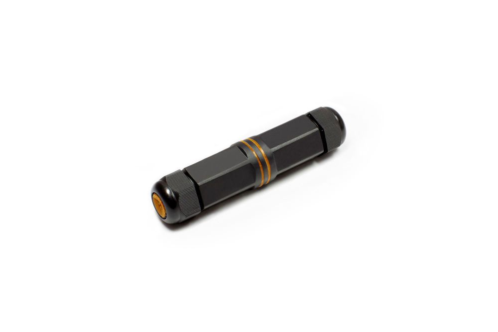 Patch cable coupling, outdoor (IP67), Cat. 6A, RJ45, fully shielded, black, Good Connections®
