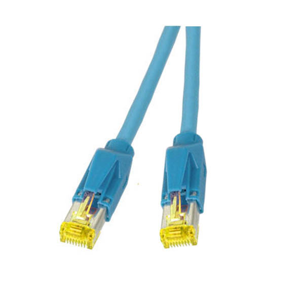 Cat. 6a, RJ45 Patchkabel HRS TM31 S/FTP Dätwyler 1200MHz 0,5m blau