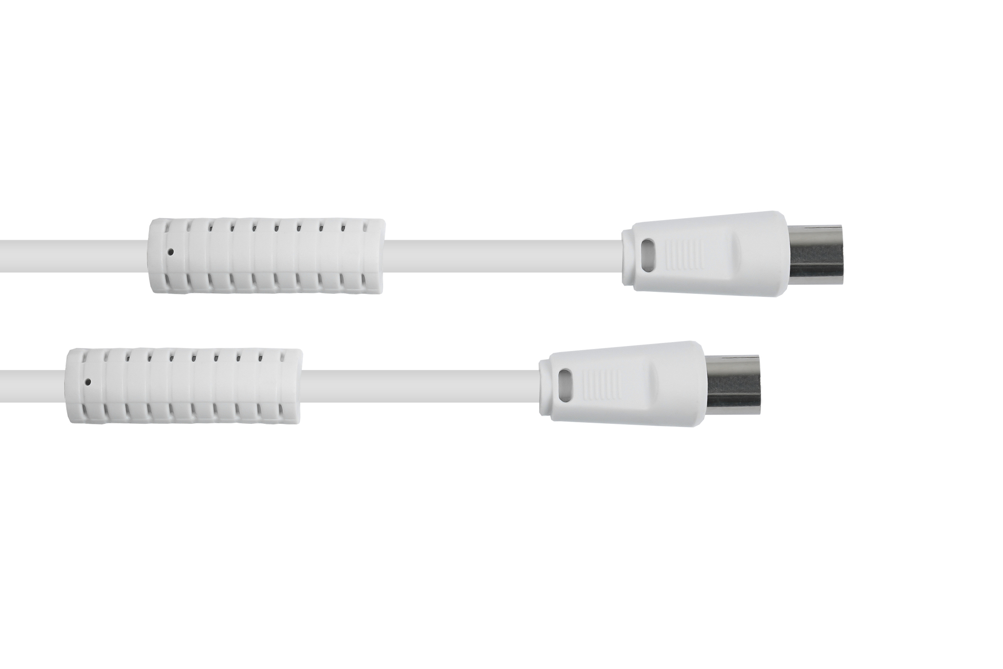 SAT Antennenkabel, Koax Stecker an Koax Buchse, 2x Mantelstr