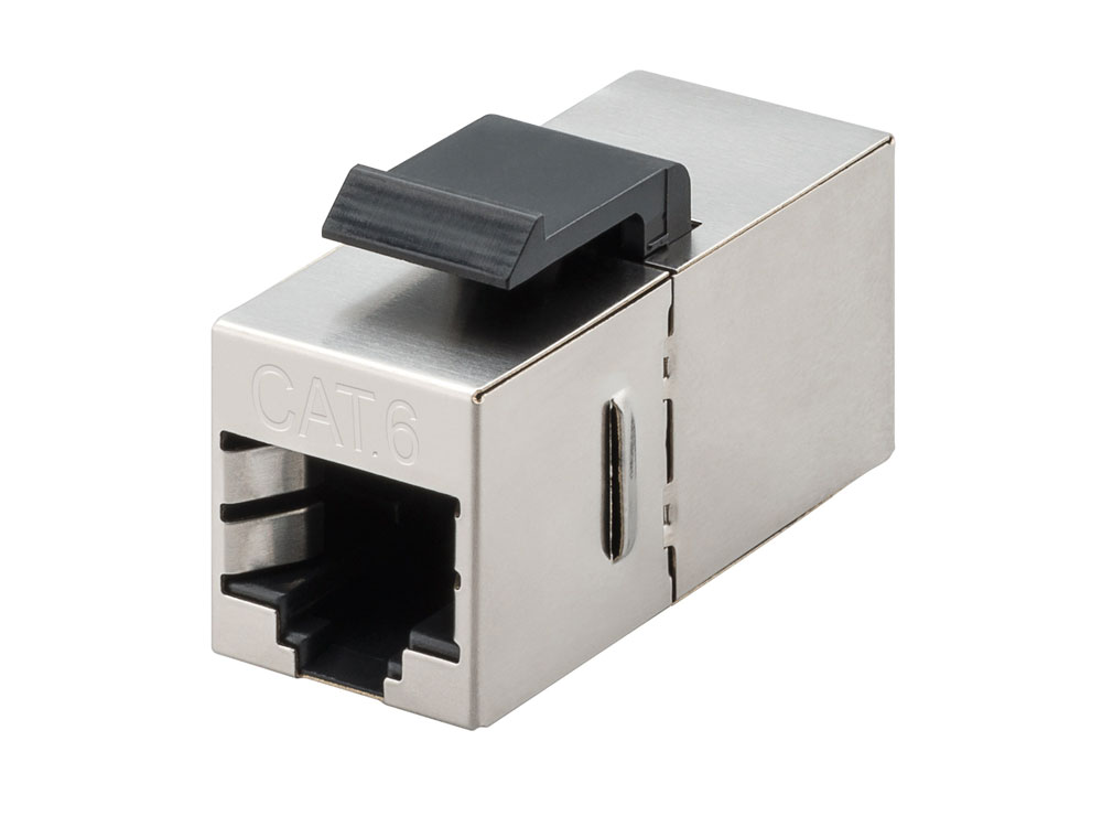 KeyStone Jack Cat. 6 2xRJ45, Modularkupplung 2xF, STP