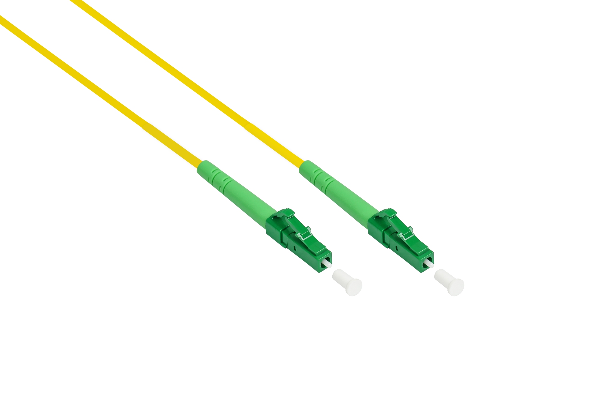 Fiber optic patch cable simplex OS2 (Singlemode, 9/125) LC (APC) / LC (APC),LSZH, 3m, Good Connections®