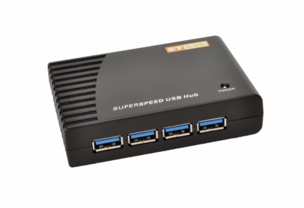 USB 3.0 HUB 4 Port, inklusive 5V/2A Netzteil, Exsys® [EX-1125]