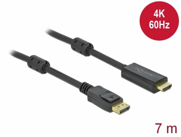 Aktives DisplayPort 1.2 zu HDMI Kabel 4K 60 Hz 7 m, Delock® [85959]