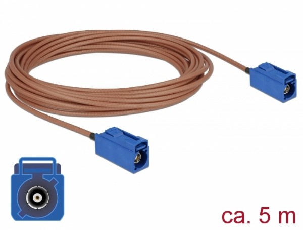 Antennenkabel FAKRA C Buchse an FAKRA C Buchse RG-316 5 m, Delock® [89666]