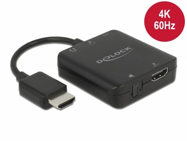 HDMI Audio Extractor 4K 60 Hz kompakt, Delock® [63333]