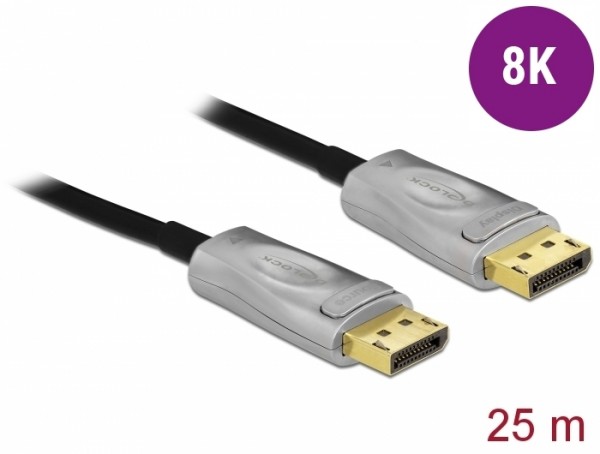 Aktives Optisches Kabel DisplayPort 1.4 8K 25 m, Delock® [85888]
