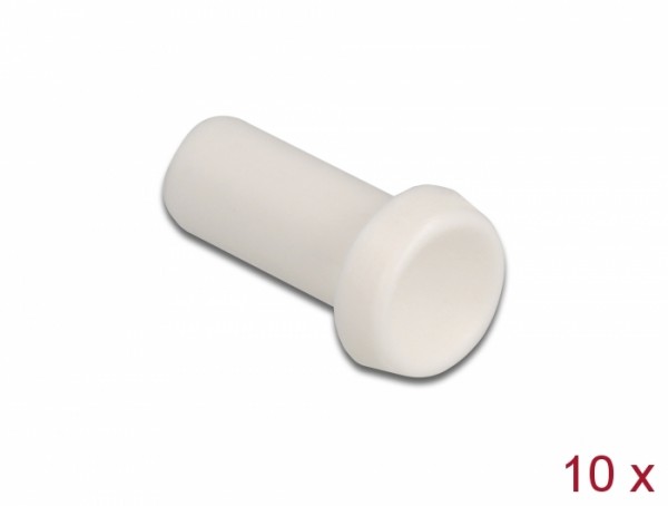 LWL Staubschutzkappe für Steckverbinder mit 2,50 mm Hülse 10 Stück weiß, Delock® [86845]