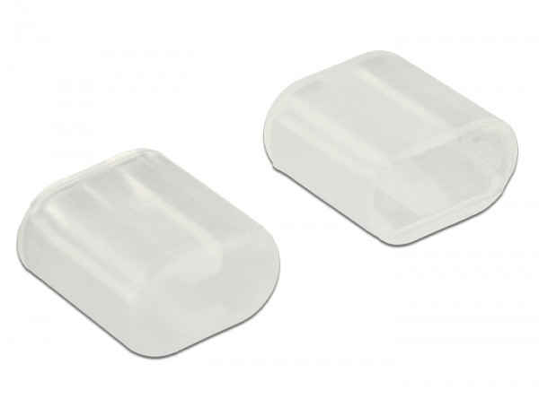 Staubschutz für Lightning Stecker 10 Stück, transparent, Delock® [64035]