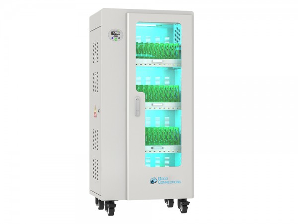 Good Connections® ANTARES PRO T40C Ladewagen bis 11", USB-C™, 30W Port, PD3.0, UVC-Desinfektion, grau