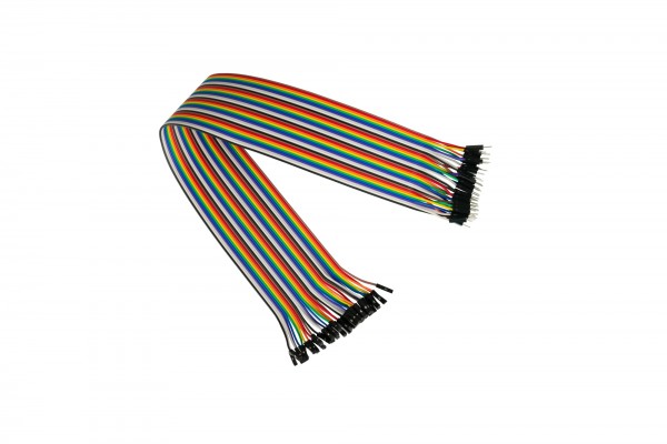 kabelmeister® Jumper Wire 40-Pin trennbare Adern für Arduino, Raspberry Pi etc., Stecker an Buchse, AWG28, 20cm