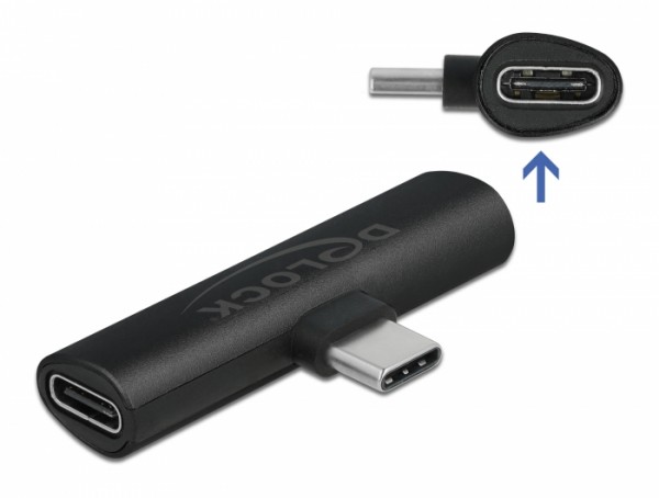 Adapter USB Type-C™ zu 2 x USB Type-C™ PD schwarz, Delock® [64114]