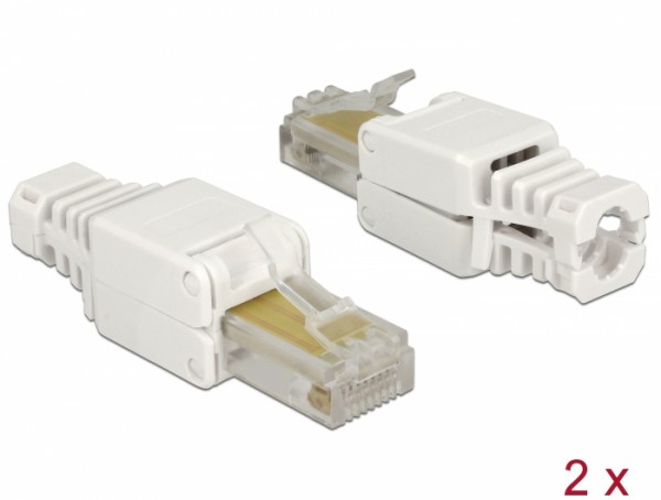 RJ45 Stecker Cat.5e UTP werkzeugfrei 2 Stück, Delock® [86415]