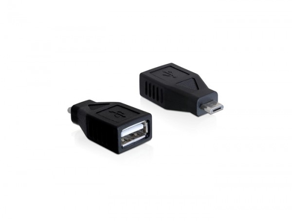 Adapter USB micro B Stecker an USB A Buchse, Delock® [65296]