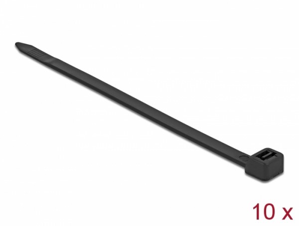 Kabelbinder L 550 x B 8,8 mm 10 Stück schwarz, Delock® [18991]