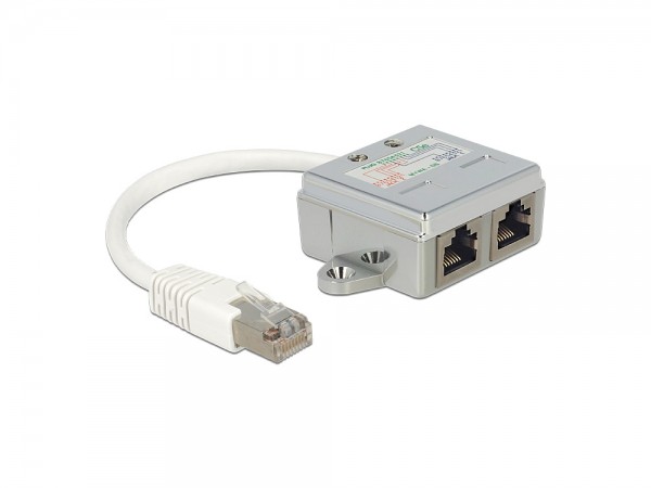 NICz RJ45 Port Doppler 1xSt->2xBu 2xEthernet Delock® [65177]