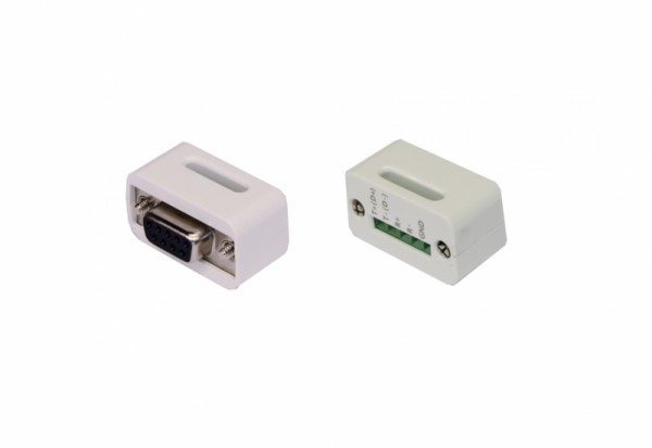 Adapter 9 Pin RS-422/485 an 5 Pin Terminal Block (einsetzbar für alle handelsüblichen 9 Pins RS-422/485 Stecker), weiß, Exsys® [EX-47995]