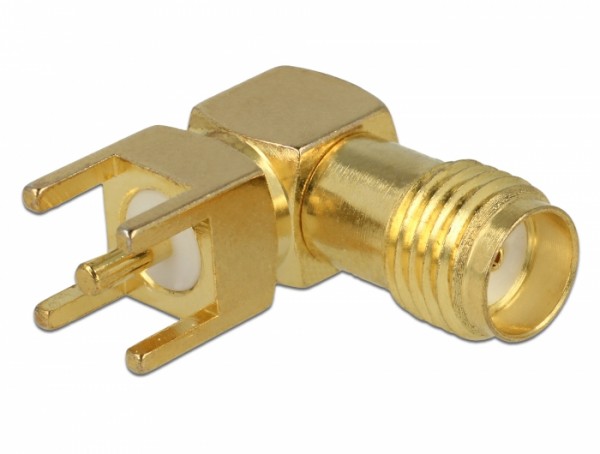 SMA Buchse 90° PCB Gewindelänge 5 mm, Delock® [65849]