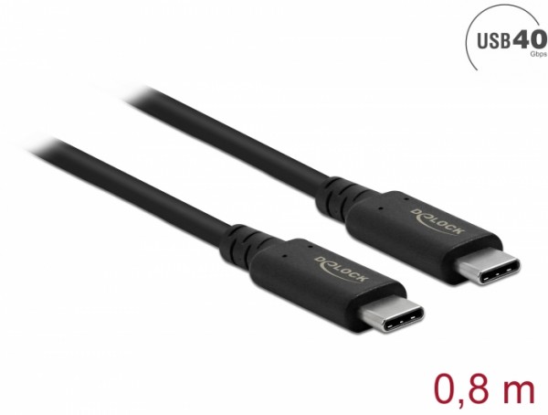 USB4™ 40 Gbps Kabel koaxial 0,8 m, Delock® [86979]