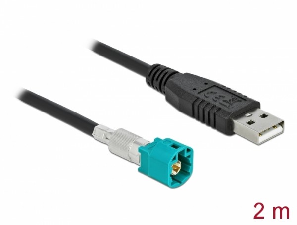 Kabel HSD Z Stecker zu USB 2.0 Typ-A Stecker 2 m , Delock® [90491]