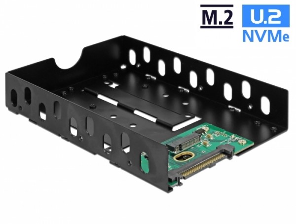 Konverter U.2 SFF-8639 zu M.2 NVMe Key M mit 3.5" Rahmen, Delock® [63922]