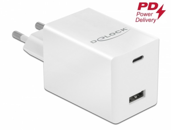 USB Ladegerät USB Type-C™ PD 3.0 und USB Typ-A mit 48 W, Delock® [41448]