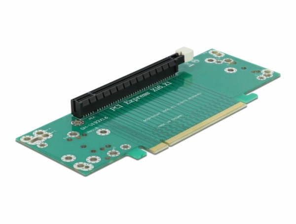 Riser Karte PCI Express x16 zu x16 links gerichtet - Slothöhe 53,9 mm, Delock® [41982]