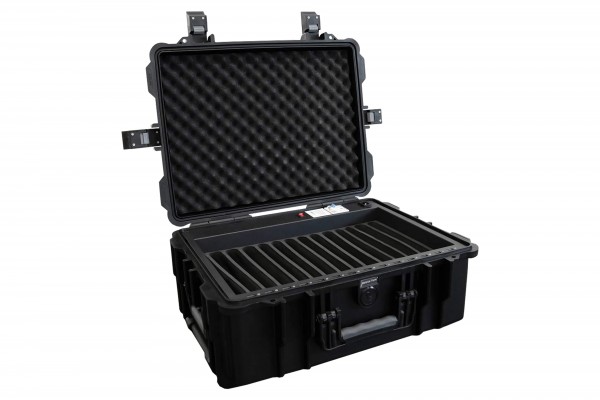 Good Connections® ATON4 T14S Tablet-Ladetrolley, USB-A Ausführung, Sync-Funktion, spritzwassergeschützt, schwarz