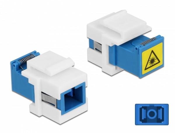 Keystone Modul SC Simplex Buchse zu SC Simplex Buchse mit Laserschutzklappe innen, Delock® [86832]