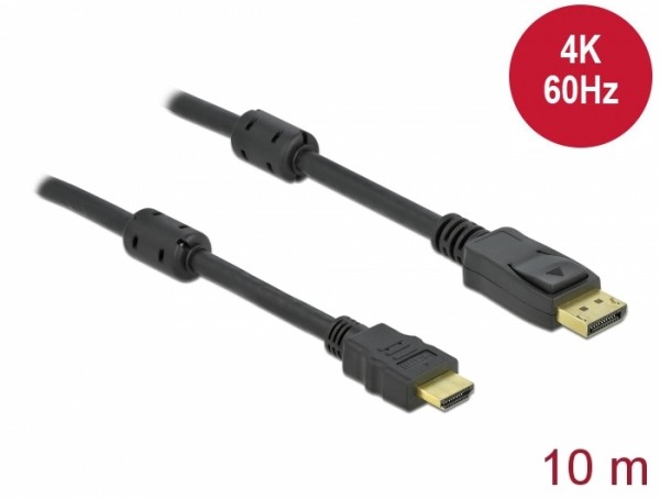 Aktives DisplayPort 1.2 zu HDMI Kabel 4K 60 Hz 10 m, Delock® [85960]