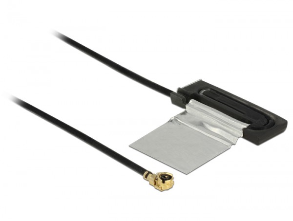 WLAN Antenne MHF /UF.LP-068 kompatibler Stecker 802.11 ac/a/h/b/g/n CCD 1 dBi 200 mm intern, Delock® [86270]