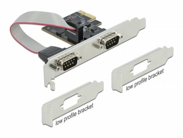 PCI Express Karte zu 2 x Seriell RS-232 , Delock® [90001]