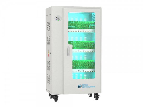 Good Connections® ANTARES PRO T50C Ladewagen bis 11", USB-C™, 30W Port, PD3.0, UVC-Desinfektion, grau