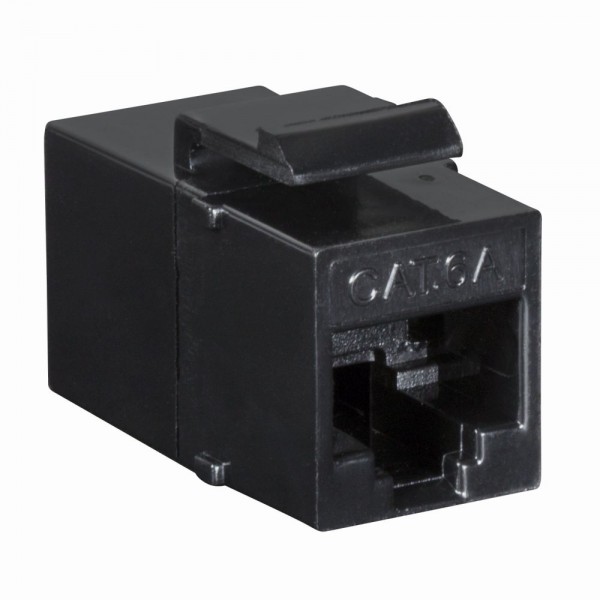 Keystone Modular Verbinder RJ45 Buchse > RJ45 Buchse Cat.6A UTP, schwarz, LogiLink® [NK4014]