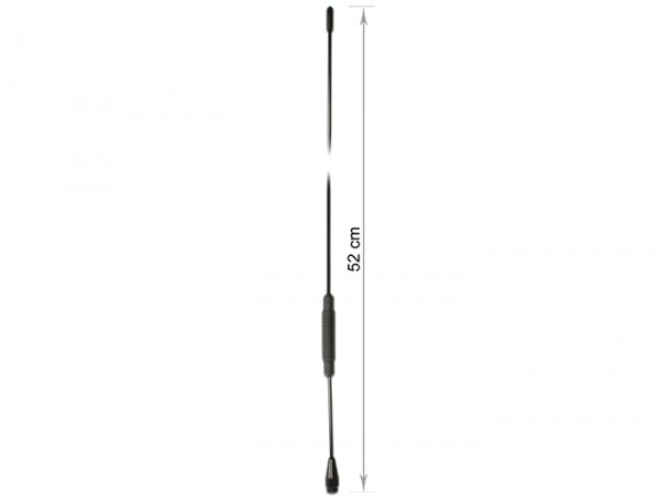 TETRA BOS Antenne 380-410 MHz, 2,5dBi, 52,2cm, omnidirektional, Schraubmontage, Delock® [12438]