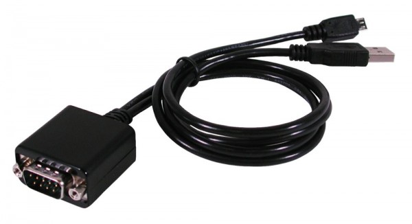 Micro USB Android zu RS-232 Kabel mit 9 Pin Anschluss, FTDI Chip-Set), 1,8m, Exsys® [EX-1305]