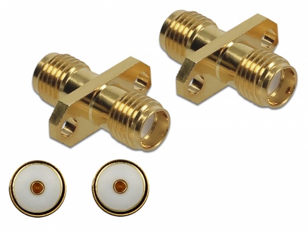 Adapter SMA Buchse an SMA Buchse anm Einbau 10 GHz, Delock® [89980]