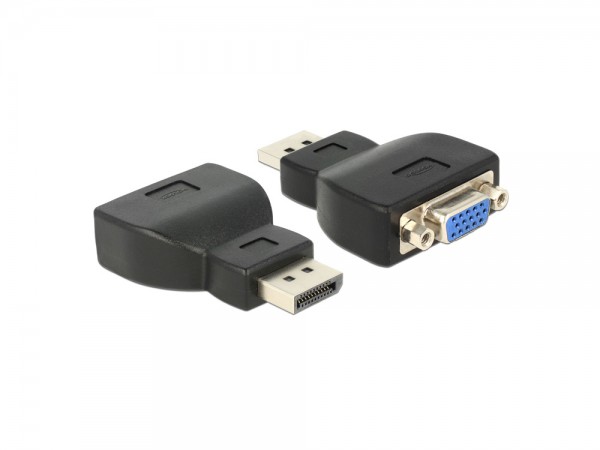 Adapter Displayport 1.1 Stecker an VGA Buchse, schwarz, Delock® [65567]