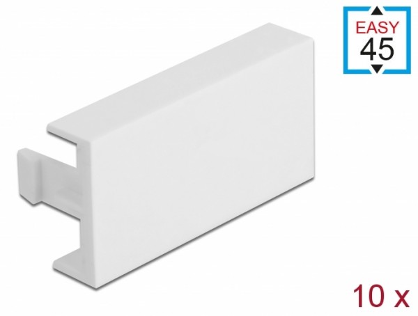 Easy 45 Modul-Blindblende 45 x 22,5 mm 10 Stück weiß, Delock® [81301]